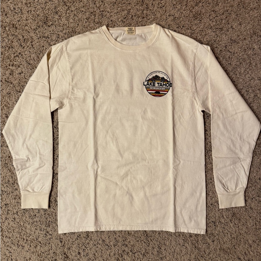 Blue 84 Cream Lake Tahoe Long Sleeve Tee Size Medium